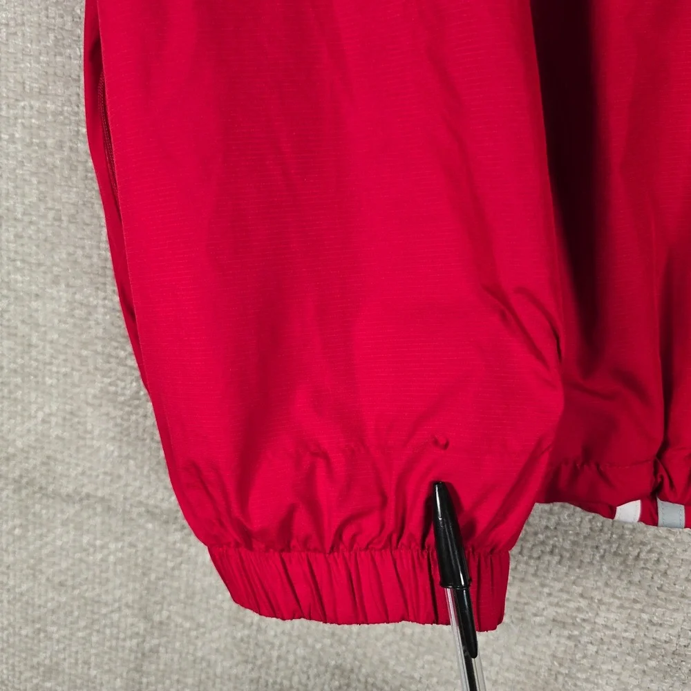 Vintage Adidas Nebraska Huskers Basketball Pullover Windbreaker Mens L Red 00s